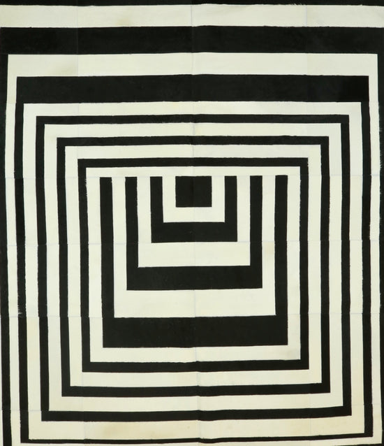 GEO Artistic Genuine Leather Rug |  Wall & Floor Design | Art Collection