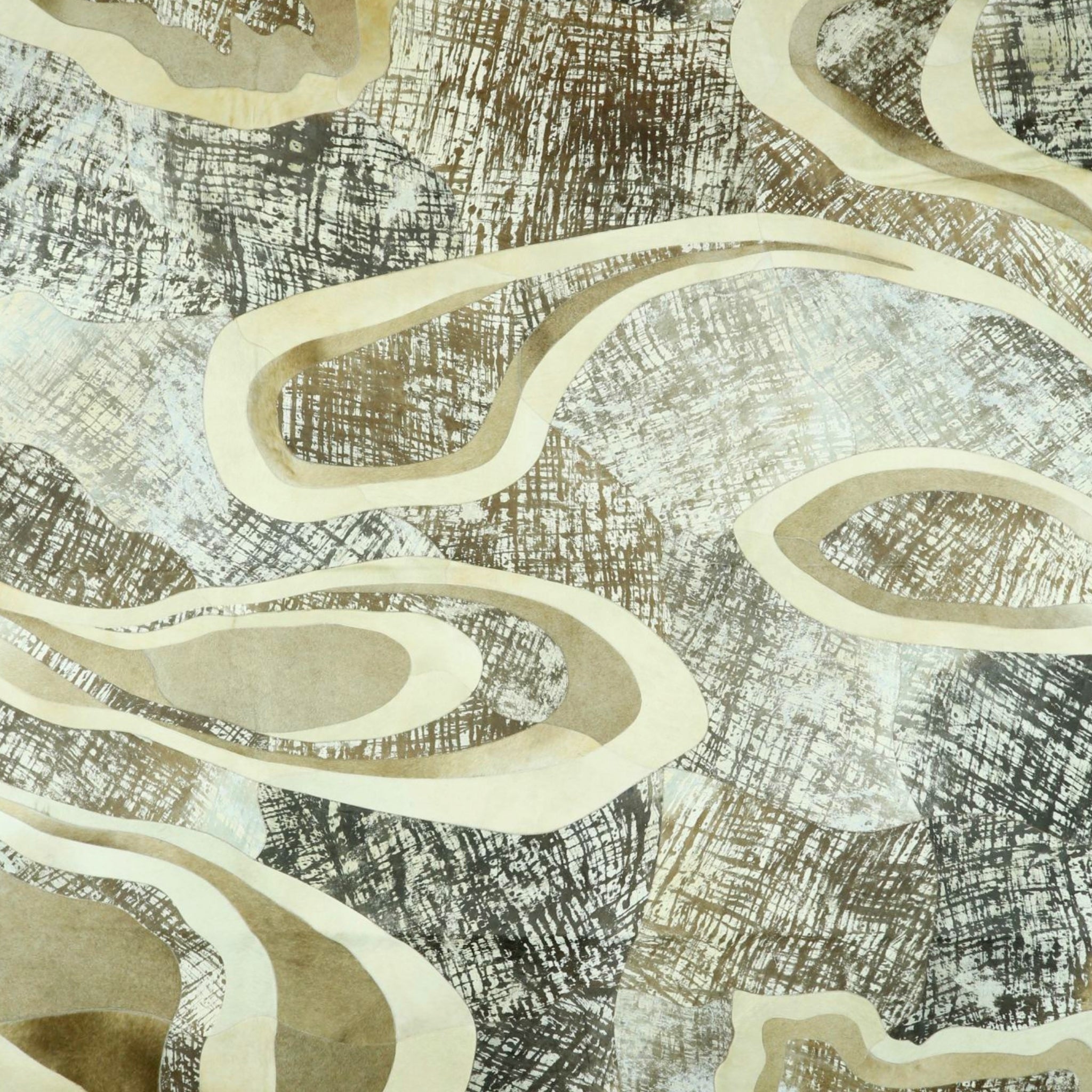 MIRAY Genuine Leather Rug | Organic Design – Contemporary Collection