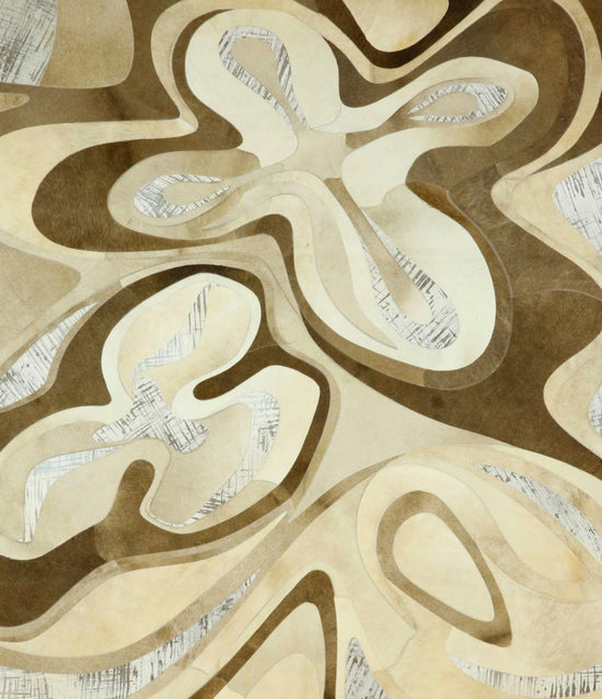 ZAHA Genuine Leather Rug | Organic Design – Contemporary Collection