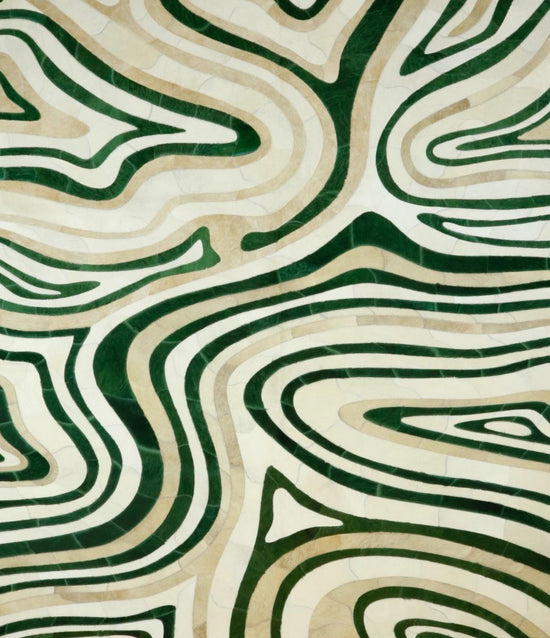 RAYLA Genuine Leather Rug | Organic Design – Contemporary Collection