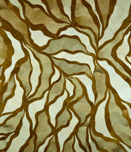 MOSAICO Genuine Leather Rug | Organic Design – Contemporary Collection