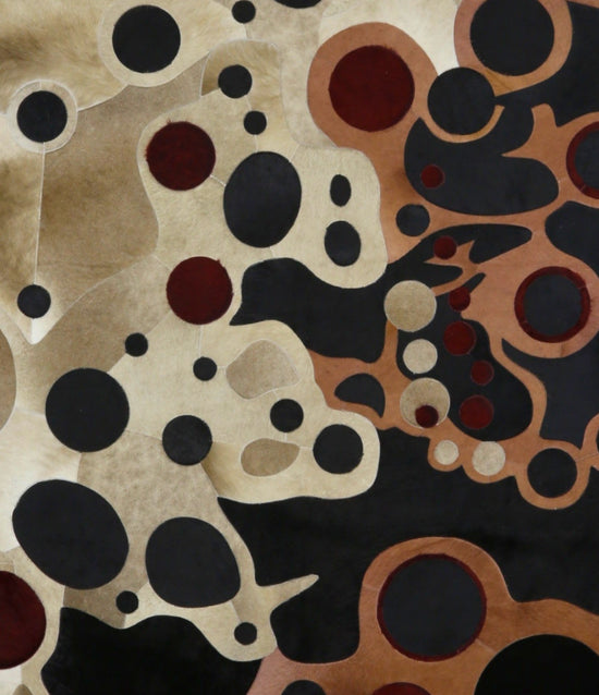 VULCANO Artistic Genuine Leather Rug – Wall & Floor Design | Art Collection