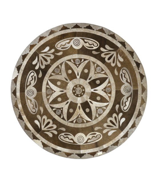ESSENCIA Genuine Leather Rug | Mandala