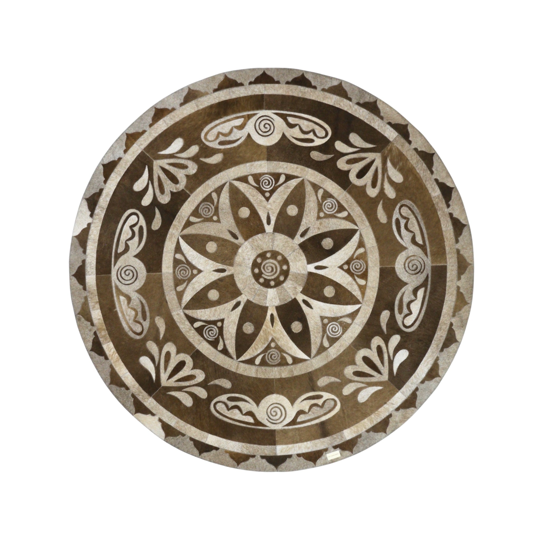 ESSENCIA Genuine Leather Rug | Mandala