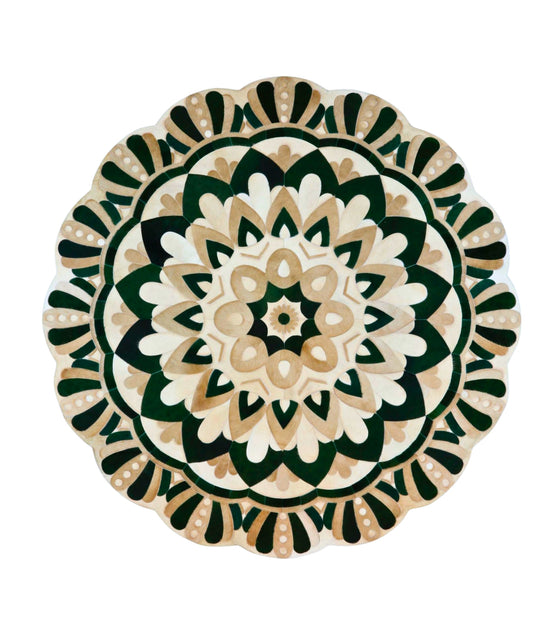 AURORA Genuine Leather Rug | Mandala