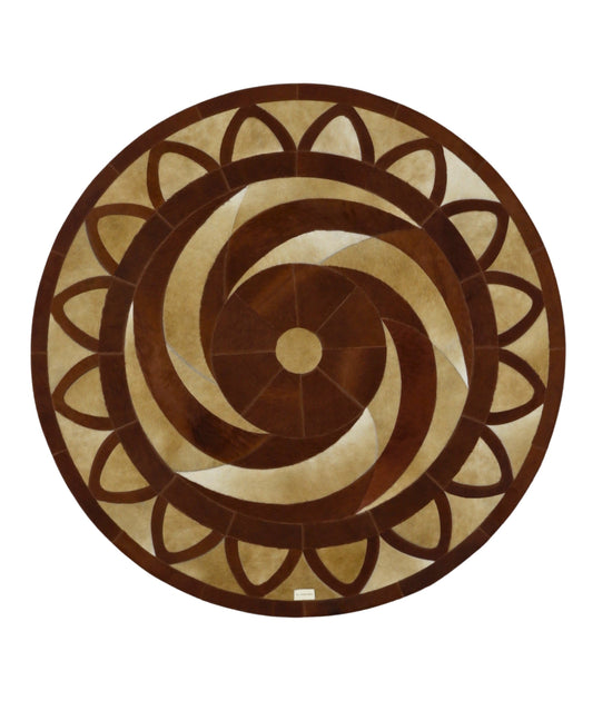 LUMINAR Genuine Leather Rug | Mandala
