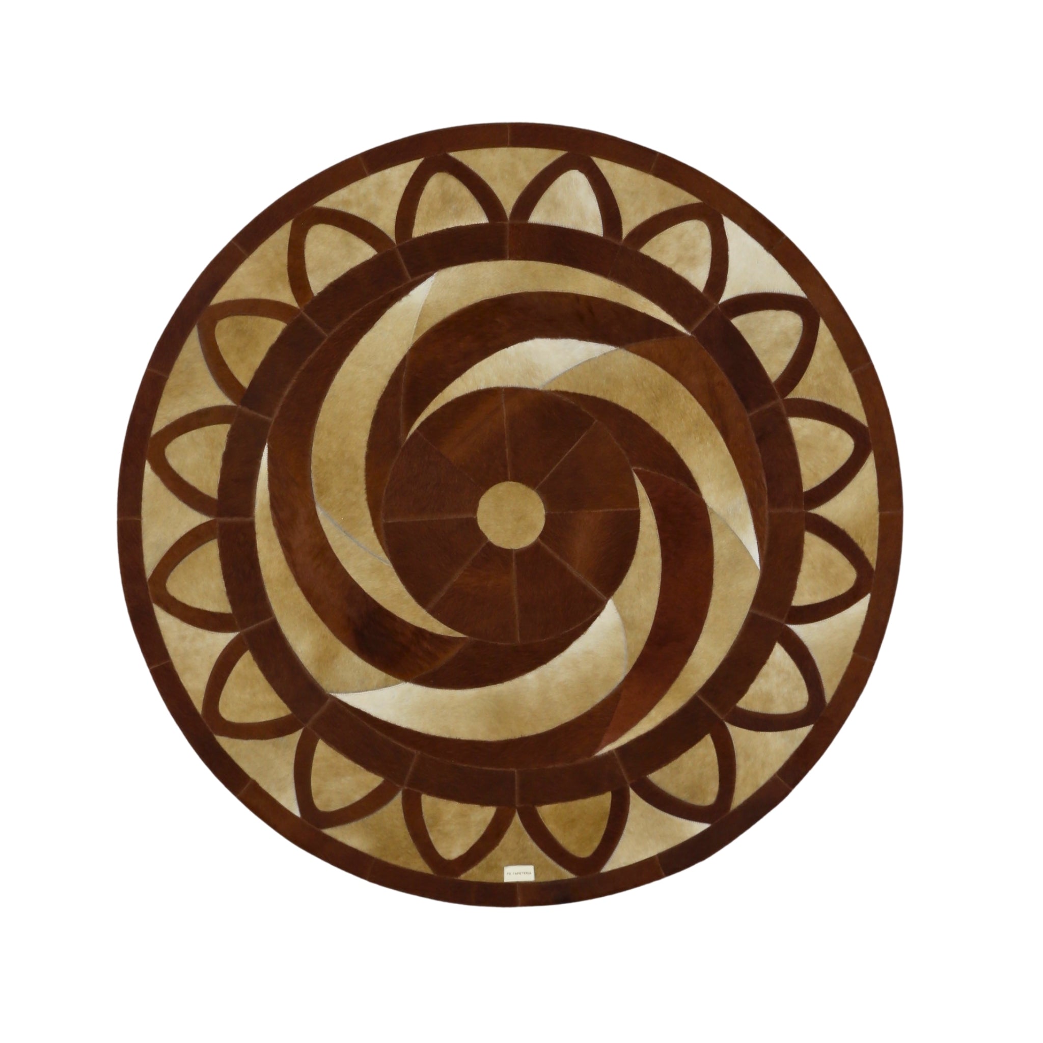 LUMINAR Genuine Leather Rug | Mandala
