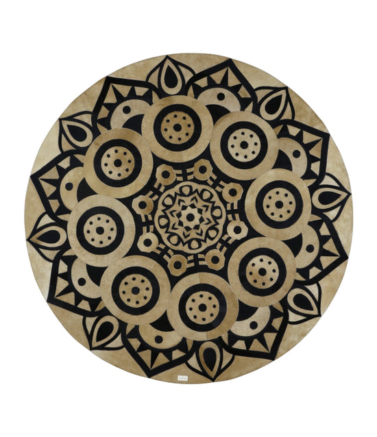 TRANSCEDÊNCIA Genuine Leather Rug | Mandala