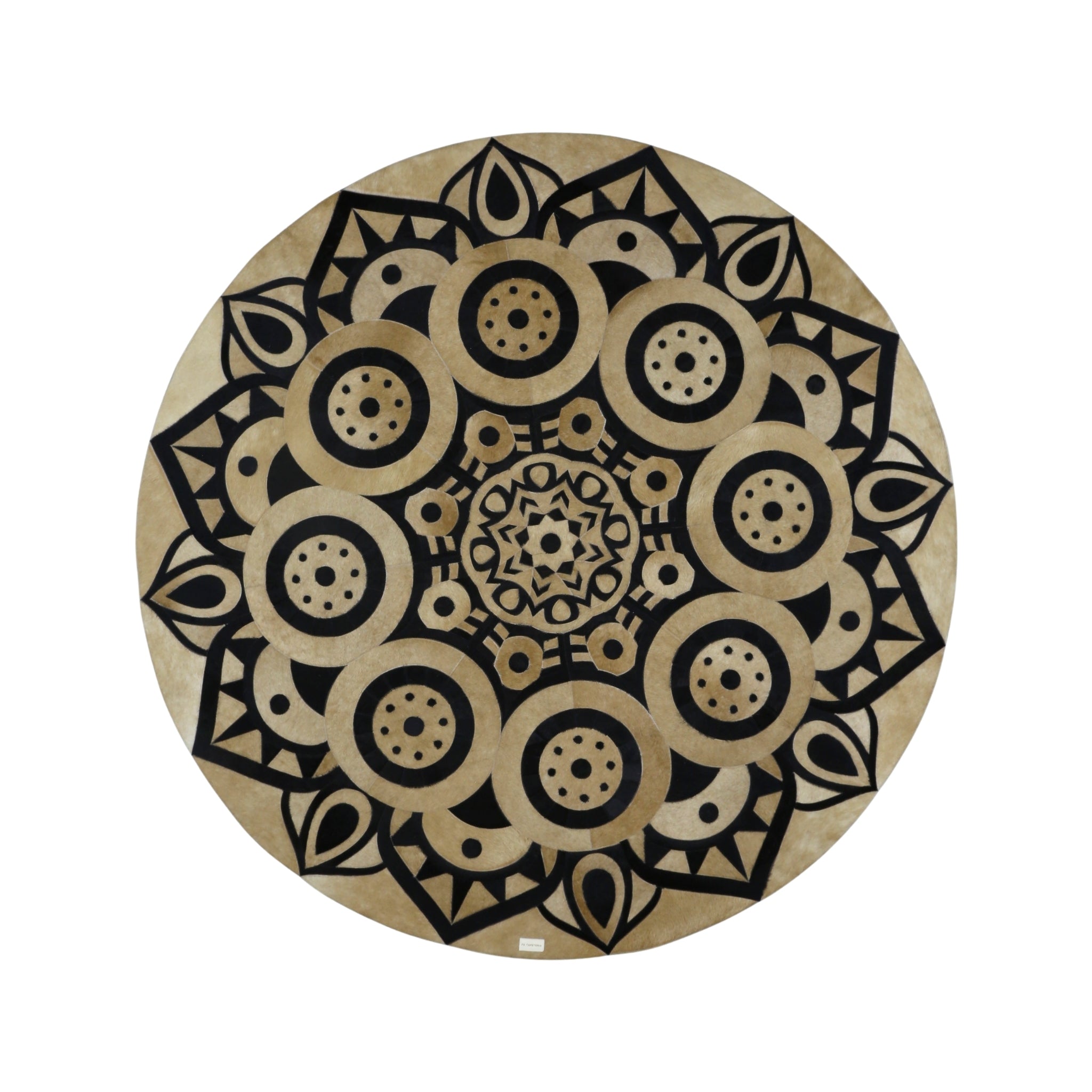 TRANSCEDÊNCIA Genuine Leather Rug | Mandala