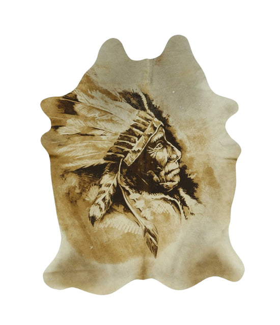 ÍNDIO – Printed Genuine Leather Rug